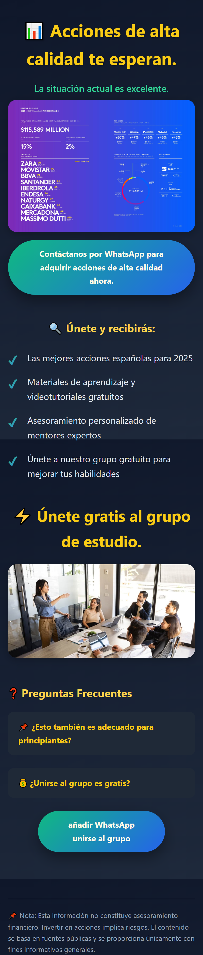 Contenido educativo del mercado